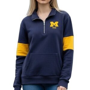 Victoria’s Secret PINK U of Michigan Sweatshirt Sequin Go Blue - M - CLEARANCE